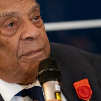 Ambassador Andrew Young received the French Legion of Honor medal in Atlanta